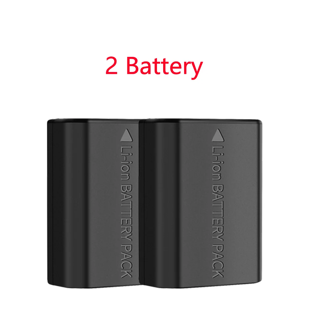 TELESIN 2 шт NP-FZ100 батарея+ 3 в 1 два слота зарядное устройство SD кард-ридер коробка для хранения для sony A9 A7M3 A7R3 A7R4 a7R III ILCE-9 - Цвет: 2 Battery