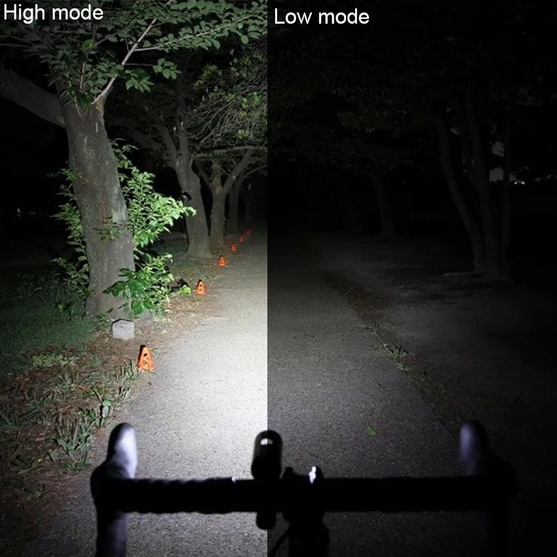 Водонепроницаемый USB Перезаряжаемый MTB светодиодная фара Встроенный аккумулятор