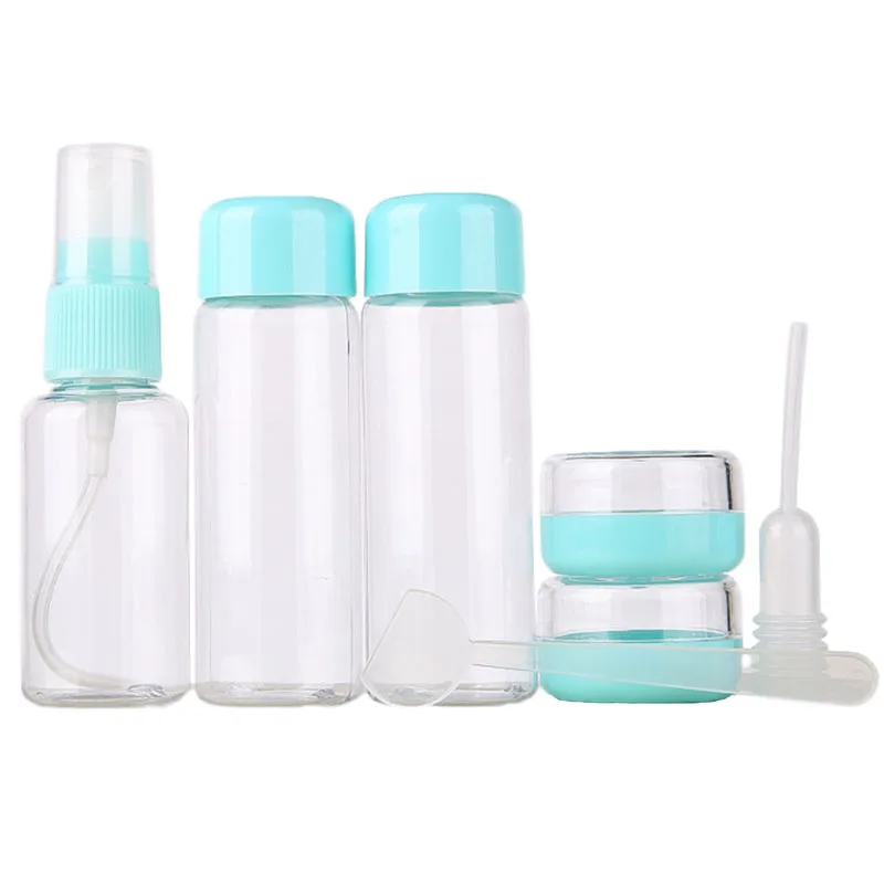 Прозрачные пустые флаконы с распылителем 7 шт./компл. дорожный косметический