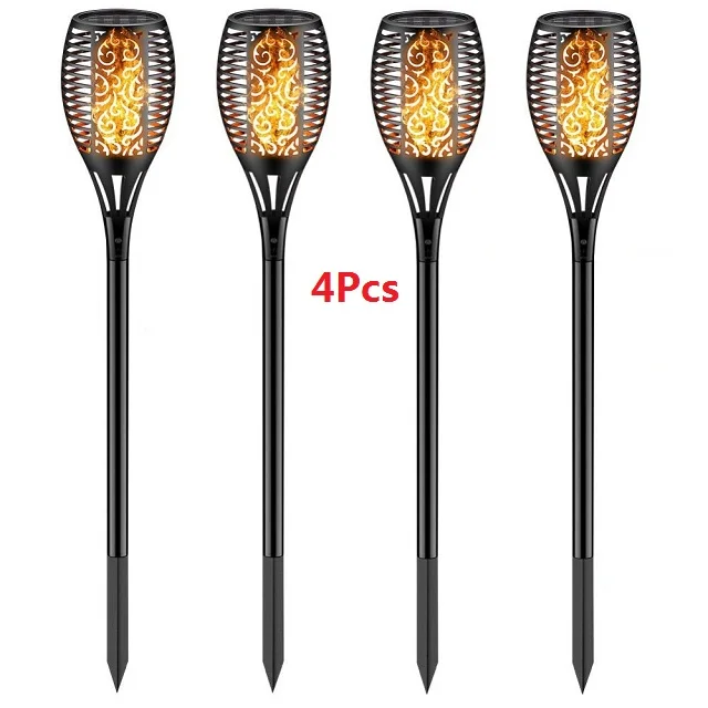 33LED Mpow пламя солнечный светильник s 2 шт./лот Танцующая Мерцающая лампа водонепроницаемый солнечный светильник садовые светильники для дорожки Газон лампа - Испускаемый цвет: 4Pcs