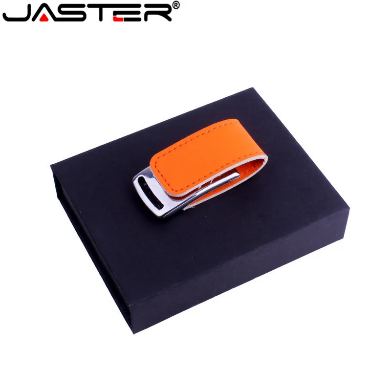 JASTER металлический кожаный usb+ Подарочная коробка usb флэш-накопитель 4 ГБ 8 ГБ 16 ГБ 32 ГБ 64 Гб карта памяти U диск