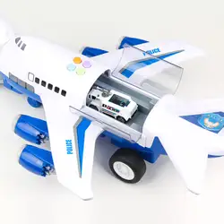 Игрушка-симулятор для хранения самолета пассажирский самолет полицейский пожарно-спасательный музыкальный игрушечный автомобиль