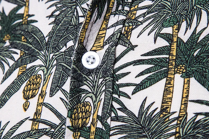 HuLooXuJi пляжные стильные мужские летние рубашки с винтажным принтом Мужские повседневные праздничные топы в гавайском стиле Размер США: M-5XL