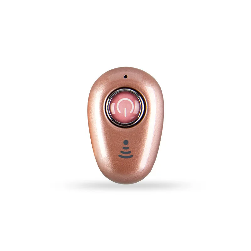 Rose gold Мини Bluetooth наушники Рабочая Bluetooth гарнитура беспроводные наушники-вкладыши Наушники Hands-free для спорта на открытом воздухе автомобиль Вождение телефон Спорт - Цвет: Rose gold