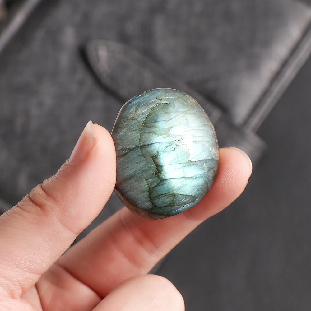 Натуральный Красочный Кристалл Лабрадорита 1 шт. оригинальный лунный камень