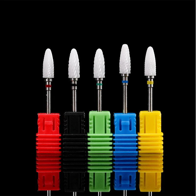 

3/32" Ceramic Nail Drill Bit For Electric Machine Milling Cutter For Manicure Pedicure Files Reinforce Nail Art Polishing Remove