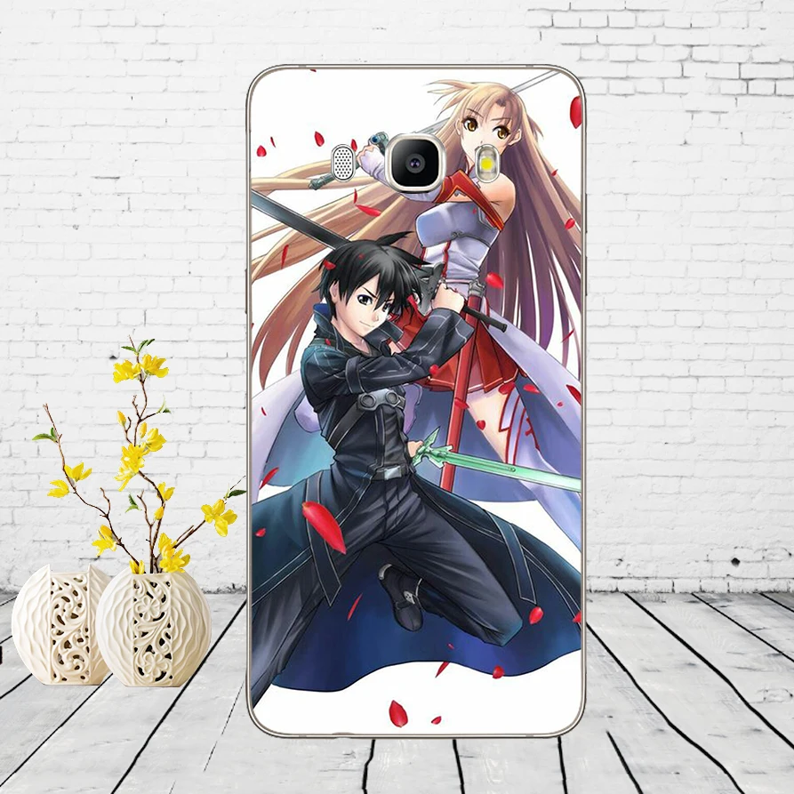 Обувь для вечеринки в Стиле косплей Sword Art Online(SAO) Аниме Манга Мягкий силиконовый чехол для Samsung Galaxy A3 a5 A6 A8 j3 j5 j7