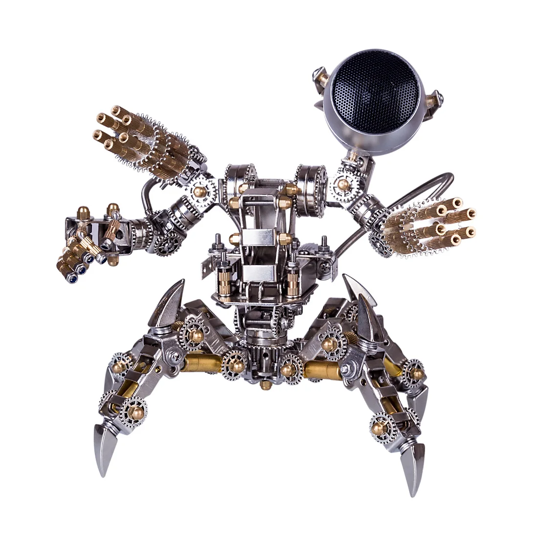 

313Pcs DIY Stainless Steel 3D Puzzle Model Set Magnetic Mecha Model Bluetooth Speakers - Magnetic Chaser Assembly Version