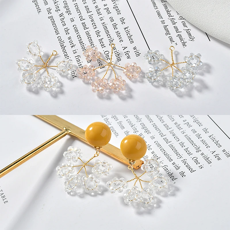 

Min order 20pcs/lot color beads decoration Hand weaving branch shape copper floating locket charms diy jewelry earring making