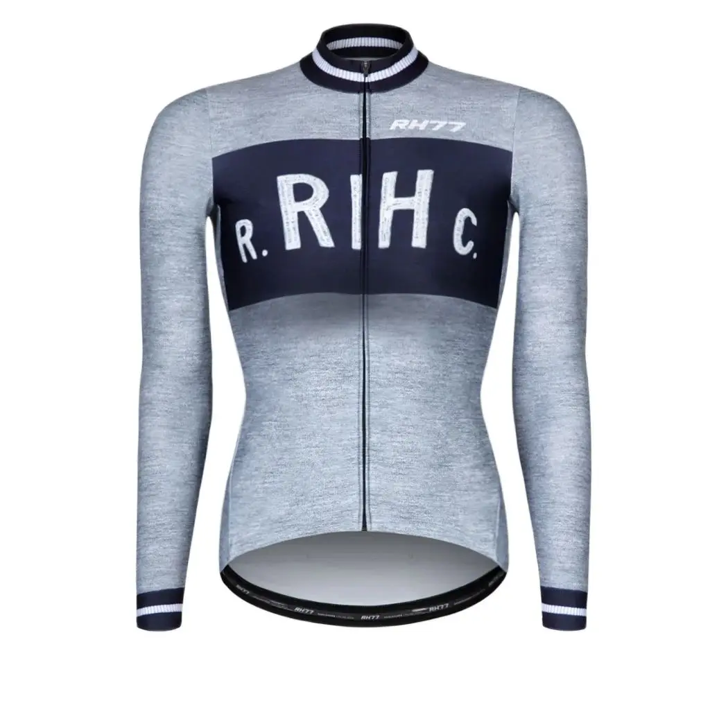RH77 Womens Long Sleeve Thermal Fleece Cycling Jackets Bicycle Jaqueta Feminina Corta Vento Ropa Ciclismo Maillot Mujer Jersey