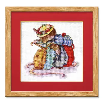 

Crazy70-4 DIY Homefun Cross Stitch Kit Packages Counted Cross-Stitching Kits New Pattern NOT PRINTED Cross stich Painting Set