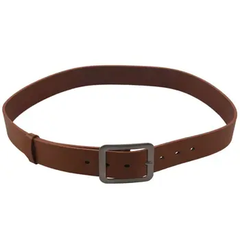 

Men's Waistband Casual Dress Leather Pin Metal Buckle Belt Waist Strap Belts Coffee