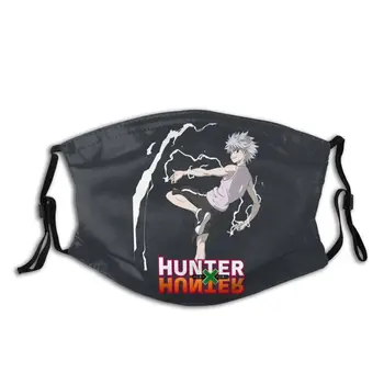 

Hunter X Hunter Kilua Adult Reusable Mouth Face Mask with Filter Anti Haze Dust Mask Respirator Mouth Muffle
