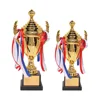Large Trophy Cup Multi-color Bows Inspiring Trophy Cup for Sports Meeting Competitions Craft Souvenirs Party Celebrations Gifts