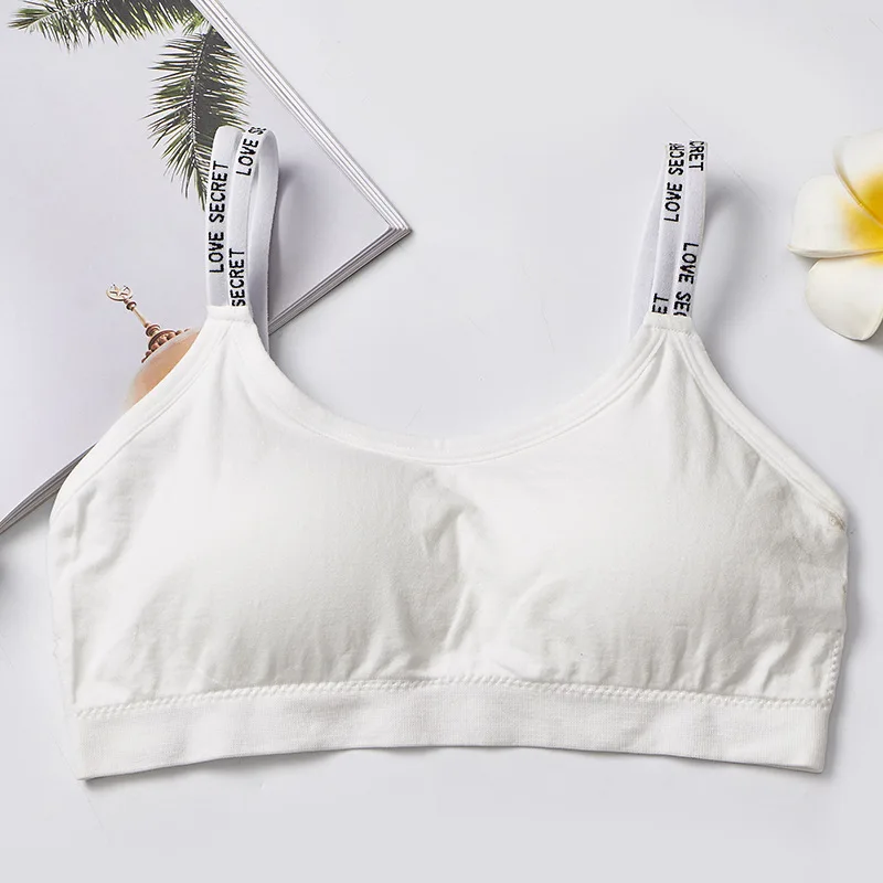 Teenage girl Thin Shoulder Seamless Sports Wrapped Chest Sling Ladies Vest Removable Sponge Pad Moisture Wicking Underwear