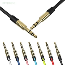 1m Aux Cable 3 5mm Male To Male Audio Auxiliary Cables for Samsung S10 Car MP3 Phone Headphone Speaker Wire Line AUX Cord 500pcs