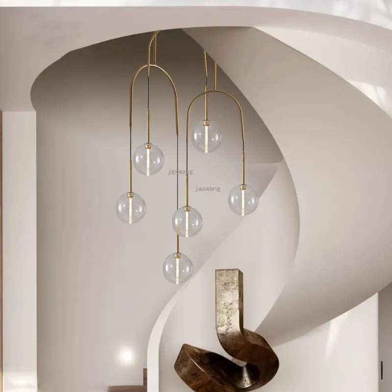 Современный декор светодиодный подвесной светильник из стекла ing для гостиной
