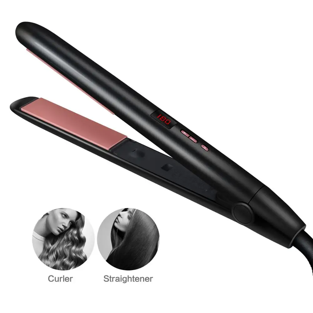 

2 In 1 Professional Electronic Hair Straightener Comb Hair Curler LCD Display Ceramic Coating Beauty Iron Hair Styling Tools