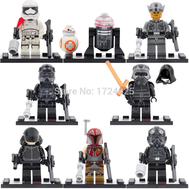 

Single Sale Dargo 867 The Force Awakens Ren BB-8 TIE Pilot Building Block Set Models Toys Figure