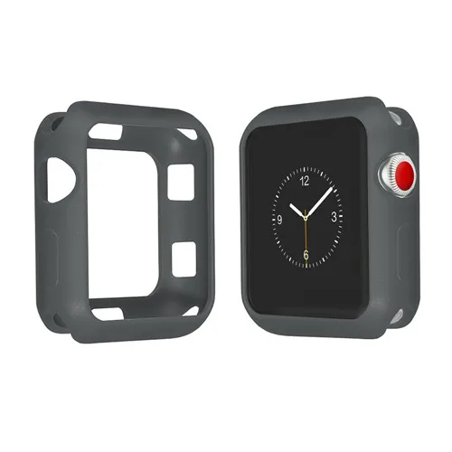 New gray Чехол для apple watch 4 3 5 Чехол 44 мм/40 мм apple watch band 42 мм 38 мм iWatch чехол 3 2 1 рамка полный защитный чехол бампер - Цвет ремешка: New gray