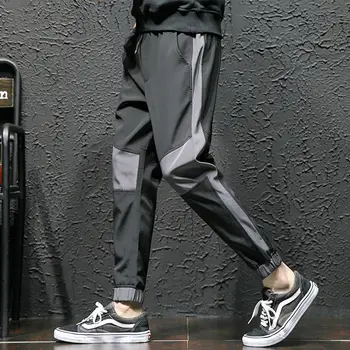 

Summer Men quick-dry Pants Casual Mens Hip Hop Rap Male Trousers Street Boy Classics Straight Full Breathing Loose Pant M-6XL