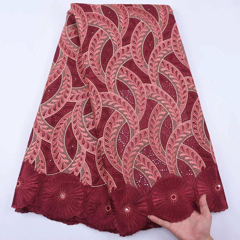 SJD кружево 2020 хлопок швейцарская кружевная ткань высокого качества африканская