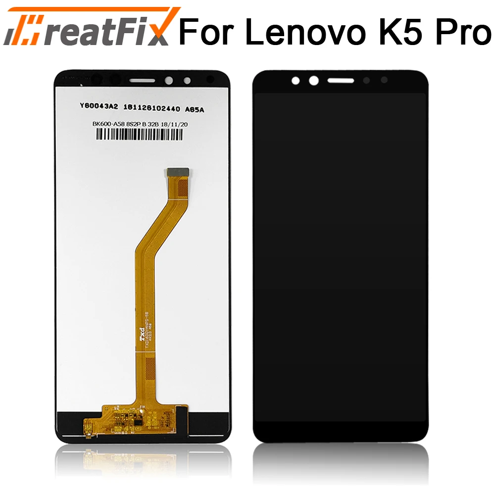 

Original Tested For Lenovo K5 Pro LCD Display Screen K5Pro L38041 LCD Touch Screen Digitizer Full Assembly 100% Tested