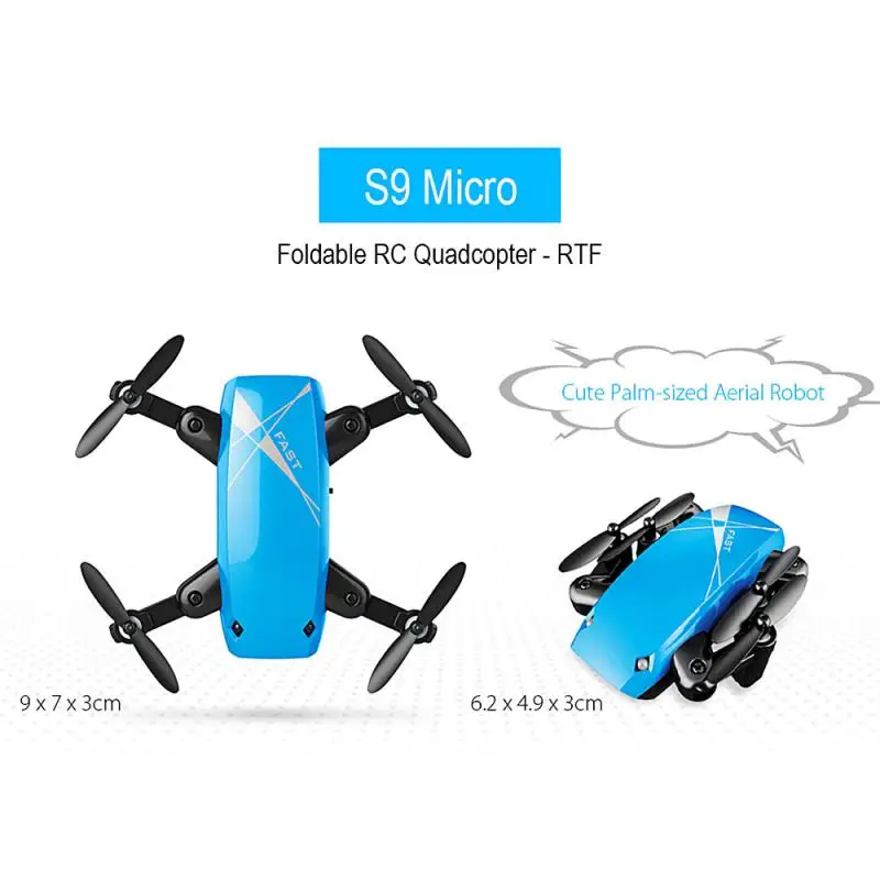 S9HW Mini Drone With HD Camera S9 Headless Mode RC Quadcopter Altitude Helicopter WiFi FPV Micro Pocket Drone