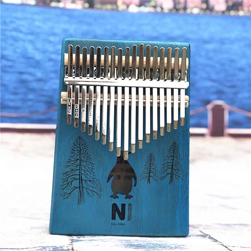 17 клавиш Kalimba акриловое пианино для большого пальца Mbira прозрачная клавиатура