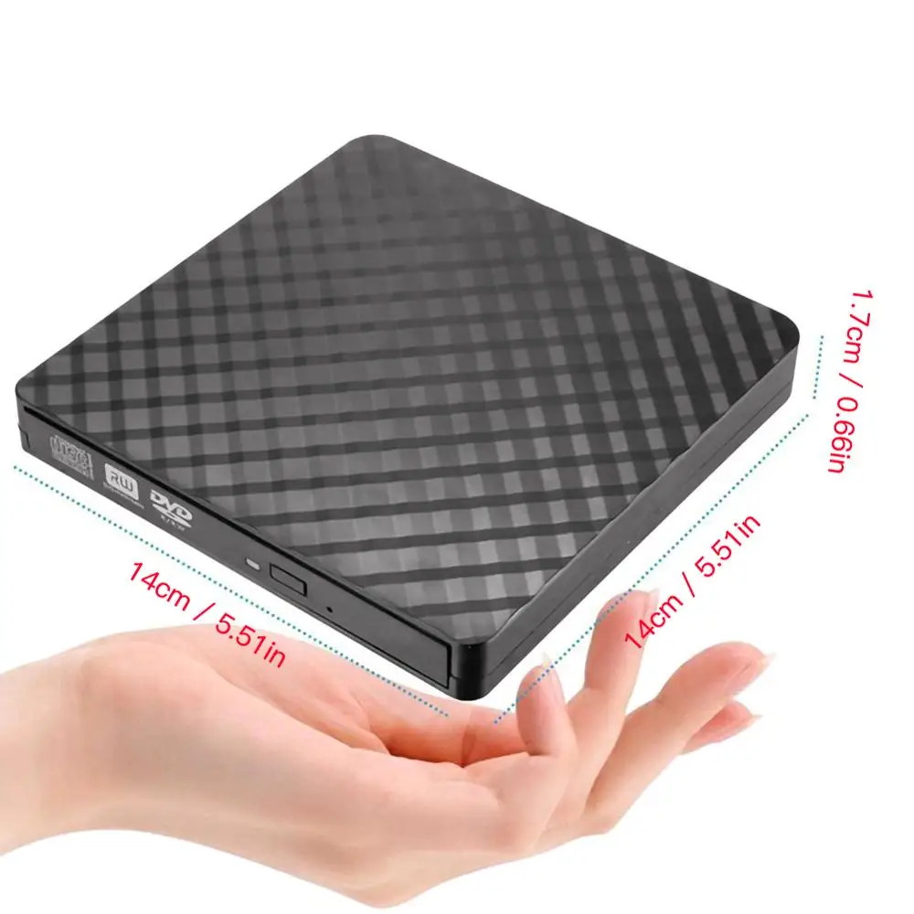  USB 3.0 External DVD Burner Writer Recorder DVD RW Optical Drive CD/DVD ROM Player MAC OS Windows X