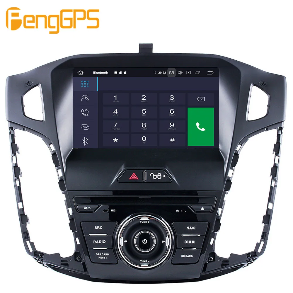 Best Android 9.0 PX5 4+64GB car DVD player Built-in DSP Car multimedia Radio For FORD FOCUS 2012-2016 GPS Navigation Audio Video 3