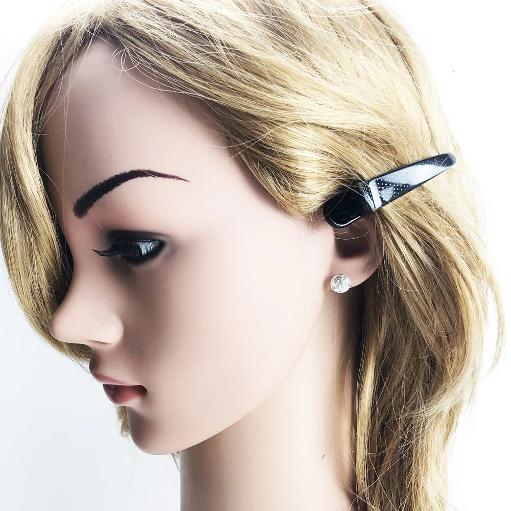 Серьги гвоздики с белым ПАВЕ модные блестящие ювелирные изделия в европейском