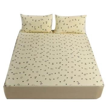

Fitted Sheet Mattress Cover Children Cartoon Bedding Bed Sheets with Elastic Band Waterproof Adjustable Bed Mattress