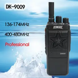 DK-9009 Профессиональный радио портативная рация 10 км VHF/UHF радио двухдиапазонный двухсторонний радио коммуникатор yaesu sq трансивер