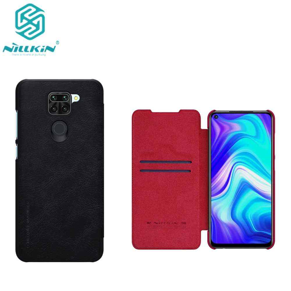 Чехол-книжка для Xiaomi Redmi Note 9/10X 4G кожаный с функцией пробуждения и сна | Мобильные