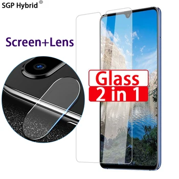 

2 in 1 Camera Lens Screen Protector Tempered Glass on for Oppo A5 A5s A9 2020 F11 Realme 3 Pro Reno 2 F9 HD Protective glas Film