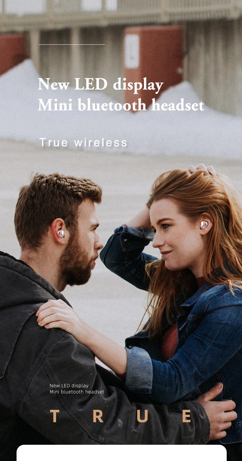 T60 беспроводные наушники Bluetooth V5.0 HD Стерео шумоподавление Спортивная гарнитура IPX6 Водонепроницаемый 2600 мАч светодиодный цифровой дисплей