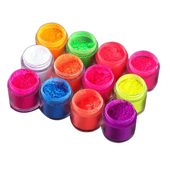 

Neon Phosphor Powder Nail Glitter Powder 12 Colors/Set Dust Luminous PiG Ment Fluorescent Powder Nail Glitter Glow in the Dark