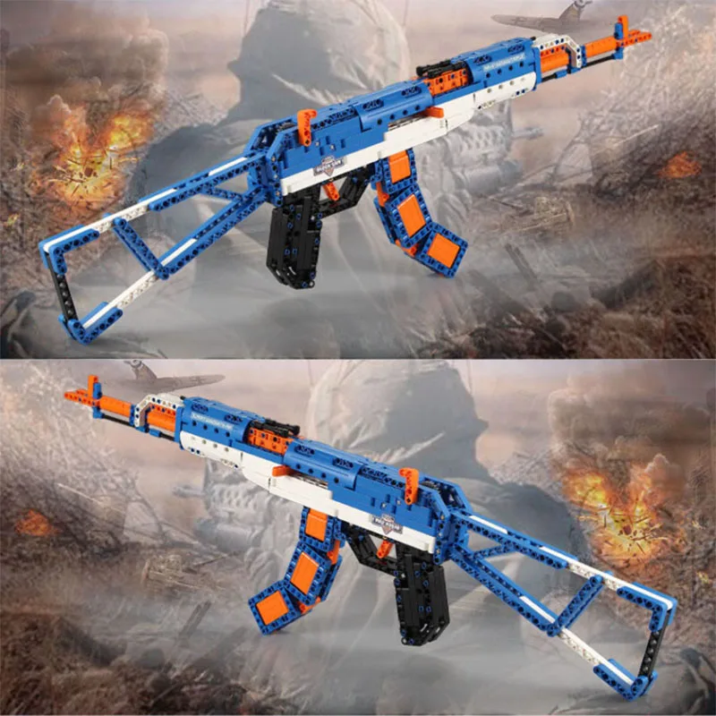 

Kada AWP shooting gun building blocks AK 47 rifle military troops building blocks compatible legoing children's educational toys