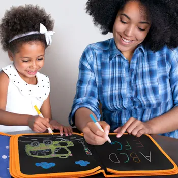 

Portable Water Drawing Board Eight-page Book Board Scratch Coloring Book Kids Crafts DIY Blackboard Painting Toys Hobbies