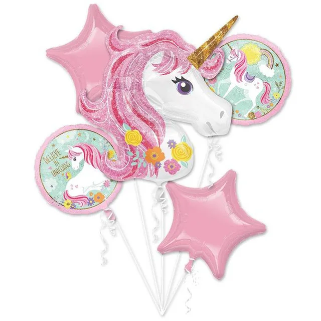 

1pc Birthday Party Decorations Kids Foil Balloons Unicorn Party Pink Balloon Party Supplies Wedding Baby Shower Rainbow Globos