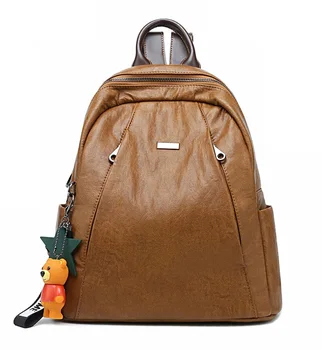 

Luxury Leather Backpack Women Rivet Bag Brand Waterproof Back Pack Ladies Travel MultiFunction Bagpack Leisure Shoulder C1309