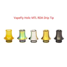 Vaptio TYRO Kit/3 CVape Savour MTL/VapeFly Tric MTL RDA/Galaxy MTL 510 MTL капельный наконечник PEI/нержавеющая сталь узкое отверстие капельного наконечника