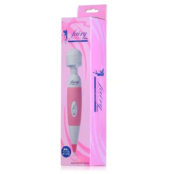 WITH BOX Multispeed Powerful Female Personal Wand Massager Fairy AV Vibrator Clit Vagina Stimulation Sex Toy For Women Anal Plug 5