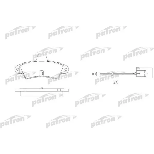 Колодки тормозные дисковые задн FORD: COUGAR 98-01, MONDEO I 93