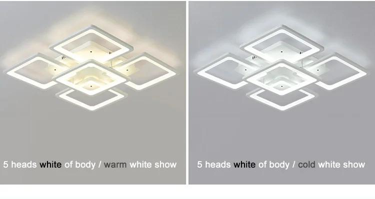 Современные светодиодные потолочные лампы для спальни светильник простой домашний черный белый цвет столовая гостиная акриловая лампа с пультом дистанционного управления