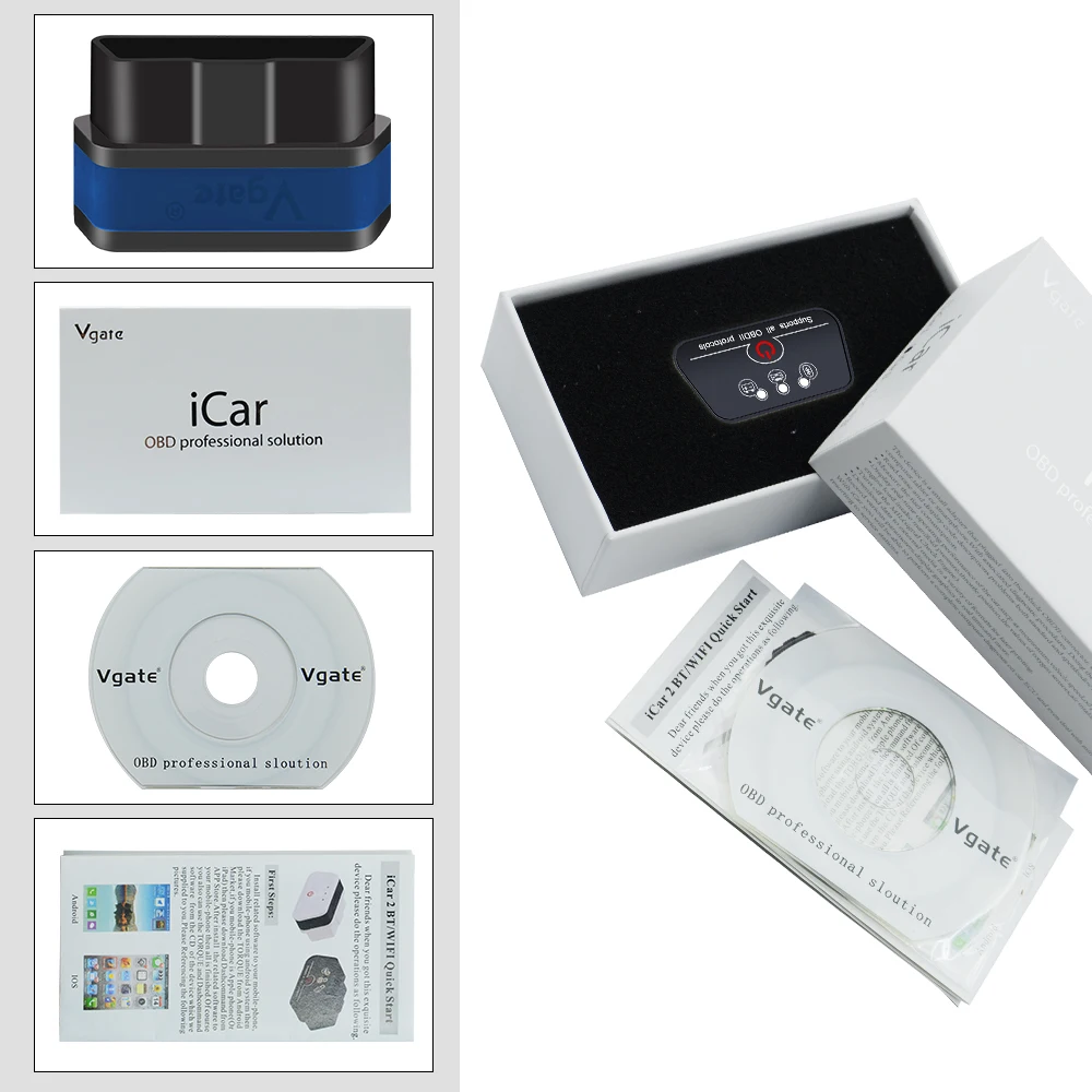 OBD 2 Автосканер ELM327 ODB2 Bluetooth iCar2 ELM 327 в 1 5 автомобильный диагностический инструмент