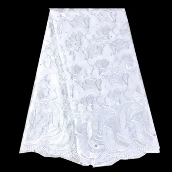

5 yards swiss voile lace in switzerland dubai fabric fashion white african dry lace fabrics nigerian lace fabrics for wedding