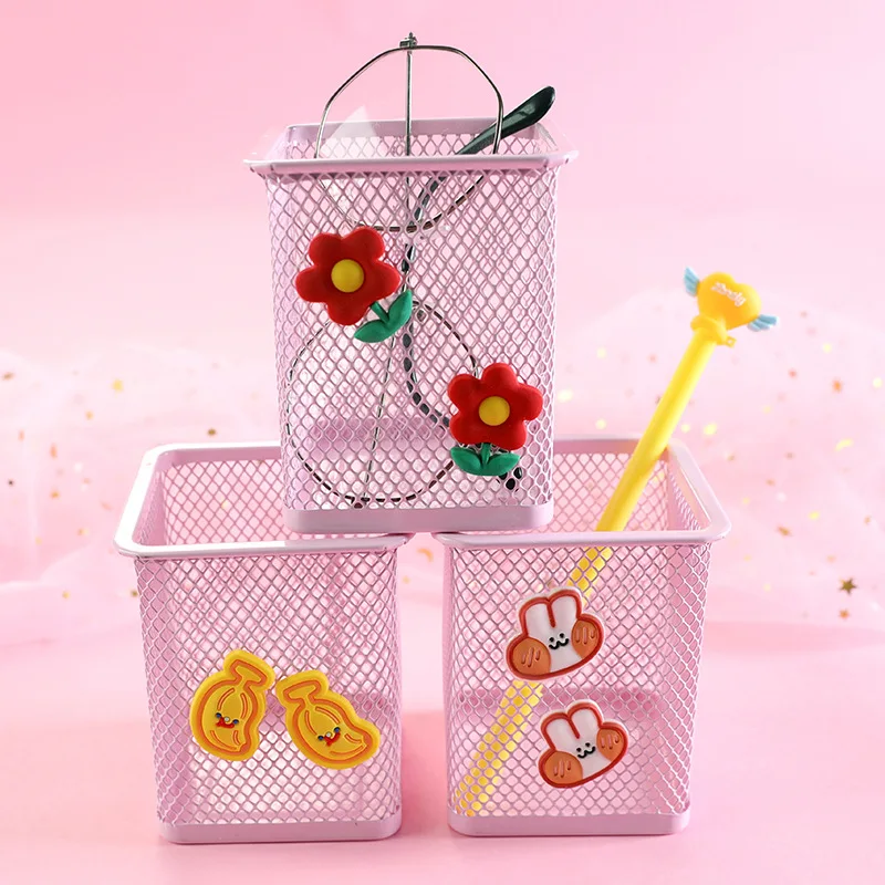 Металлический Сетчатый пенал органайзер косметический квадратный канцелярские