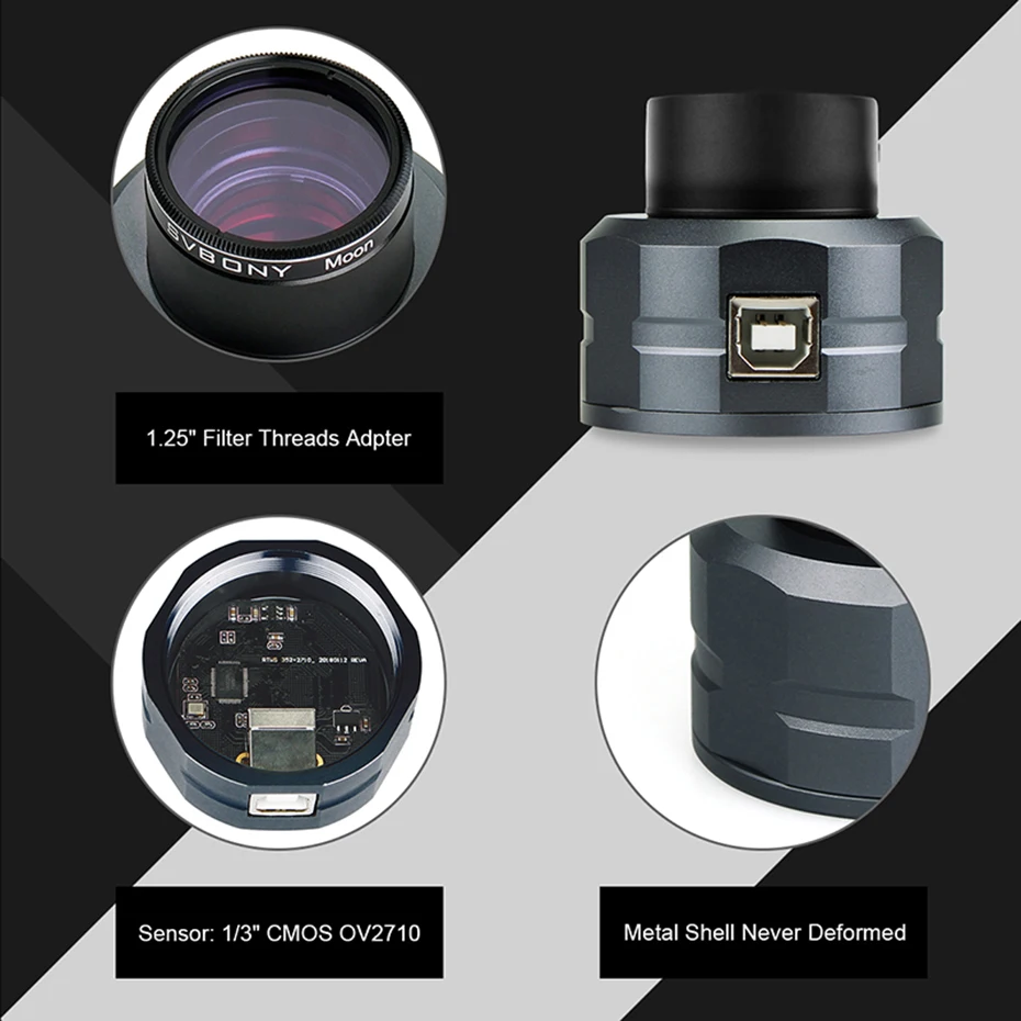 SVBONY SV105 2MP электронный окуляр 1,25 дюймов USB соединение астрономический телескоп для астрономической профессиональной камеры телескоп